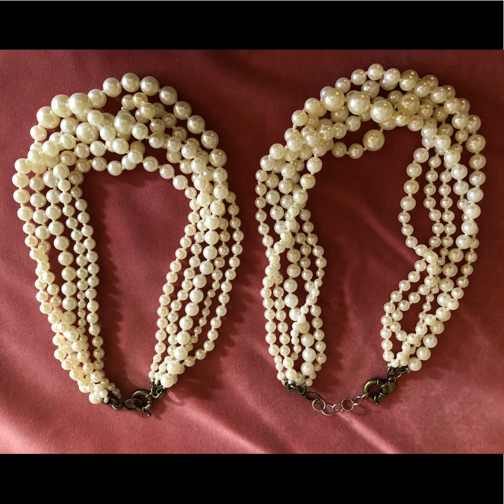 J crew pearl necklace (2 of them)